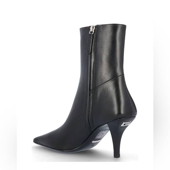 Gucci Side Zipped Pointed Toe Ankle Boots Sz 5 - Picture 3 of 4